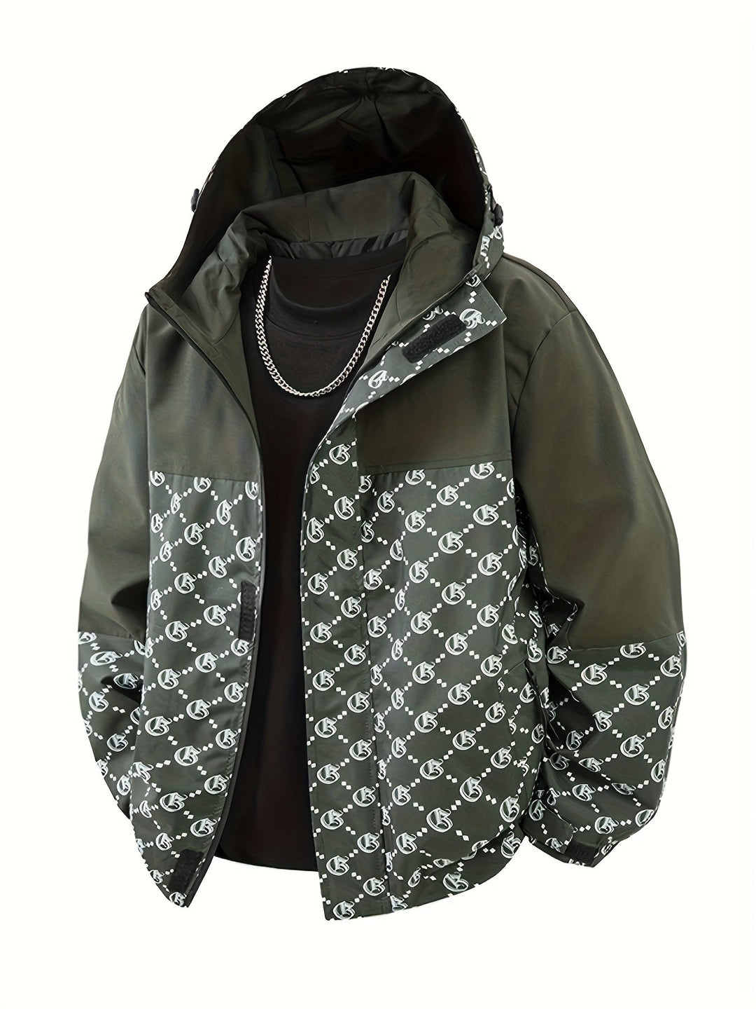 Pánská mikina s kapucí | Standardní střih | Větruodolná bunda na zip | Outdoorový volnočasový styl
