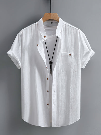 Damian | Chemise décontractée homme à manches courtes