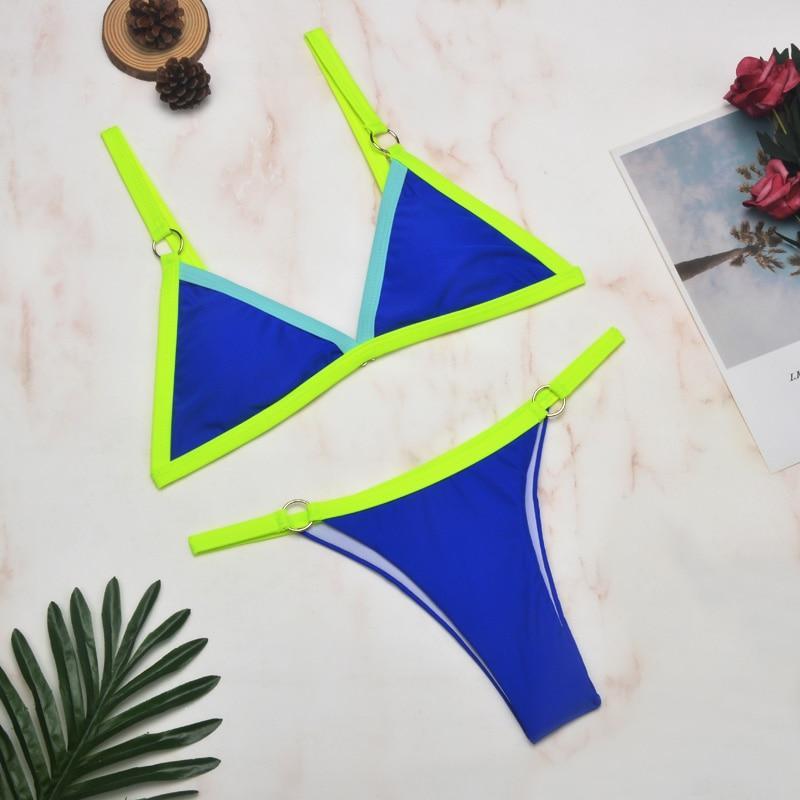 Damen Bikini-Set mit Dreiecksausschnitt und verstellbaren Trägern | Zweiteiler
