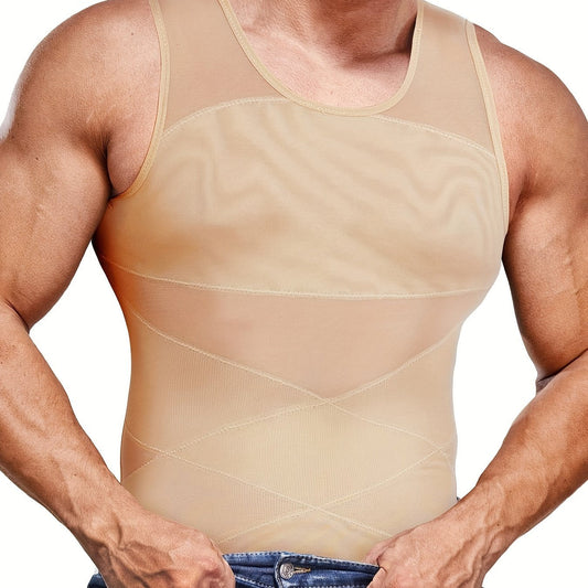 Débardeur de compression homme | Haut sans manches près du corps | Silhouette définie | Look moderne pour tous les jours