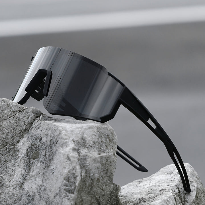 Herren Sport Sonnenbrille | Oversize Shield Scheibe | Wraparound Design | Outdoor Freizeitlook