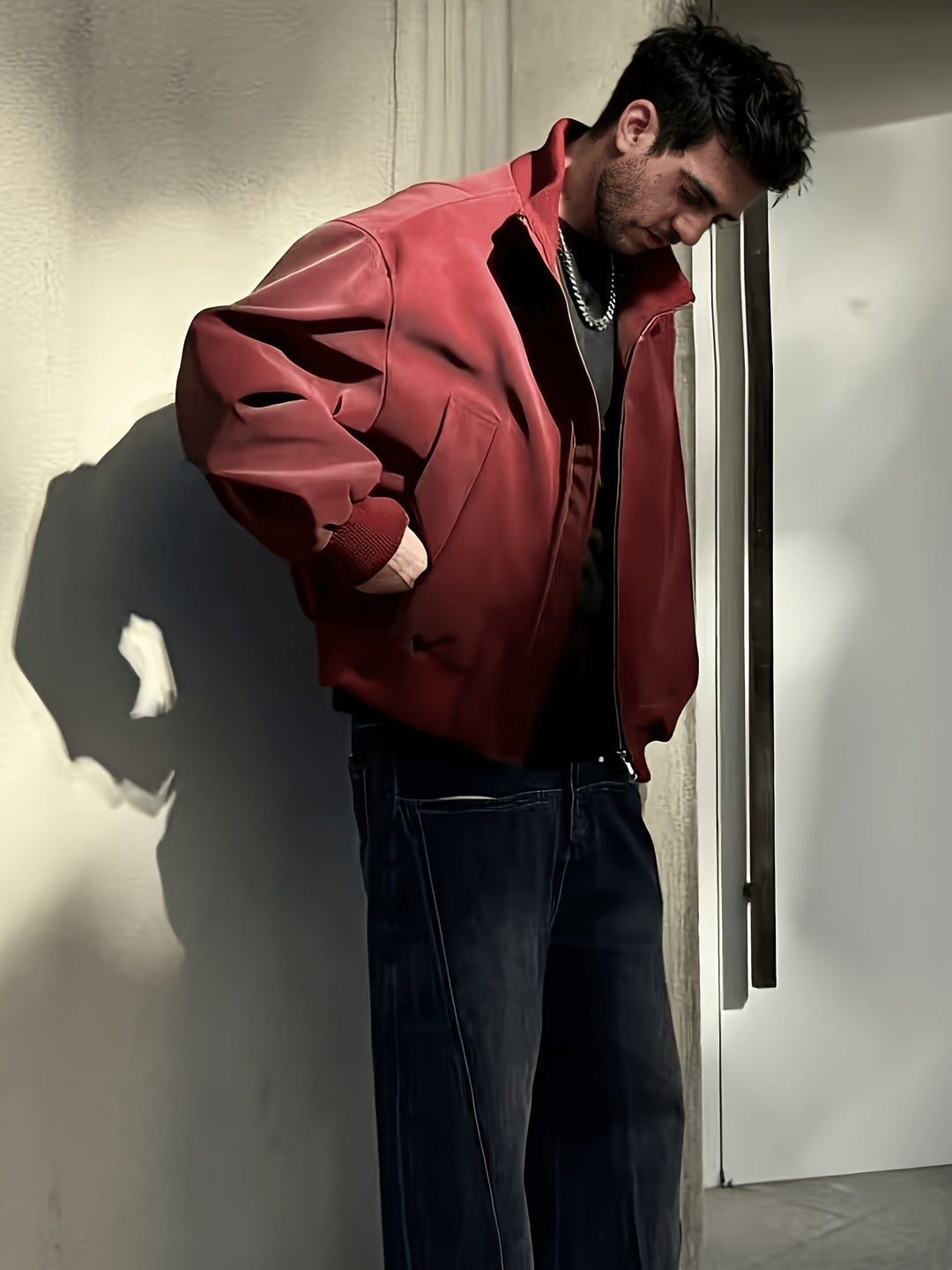 Veste bomber homme | Coupe confortable avec fermeture éclair | Col montant design | Look décontracté streetwear