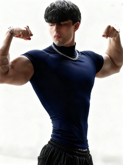 Men's Fitness Shirt | Fitted Short-Sleeve Shirt | Defined Silhouette | Modern Sports Look