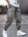 Herren-Jogginghose mit Kordelzug und Cargotaschen | Mehrere Taschen