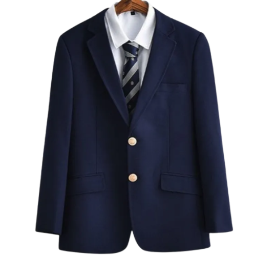 Blazer homme avec coupe classique, patte de boutonnage simple et fermeture à boutons | Col à revers