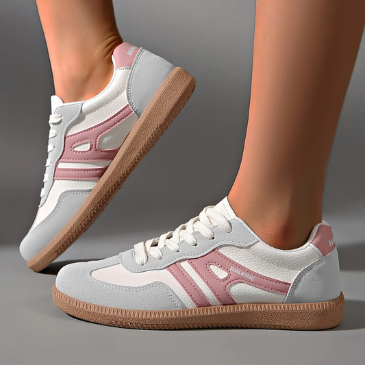 Damen Retro Sneaker mit Schnürung | Freizeit