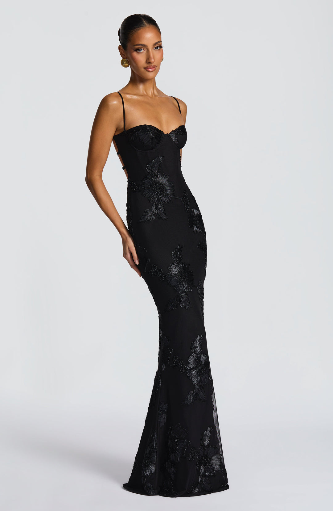 Rochie maxi damă fără mâneci cu decolteu în formă de inimă | Croială mulată
