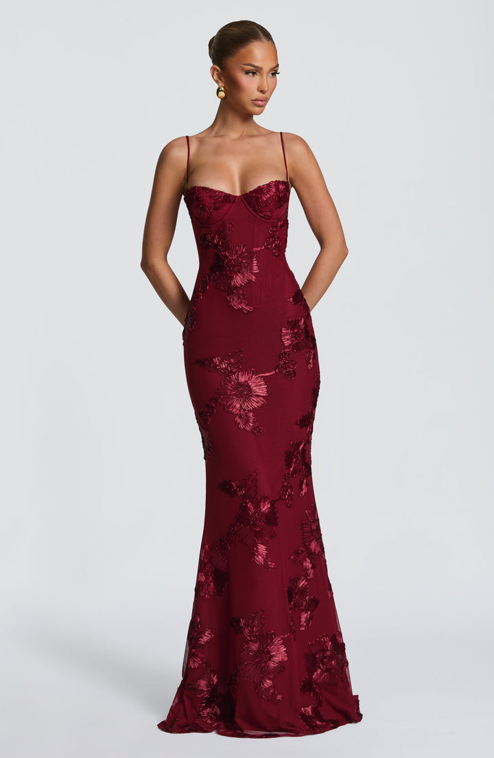 Rochie maxi damă fără mâneci cu decolteu în formă de inimă | Croială mulată