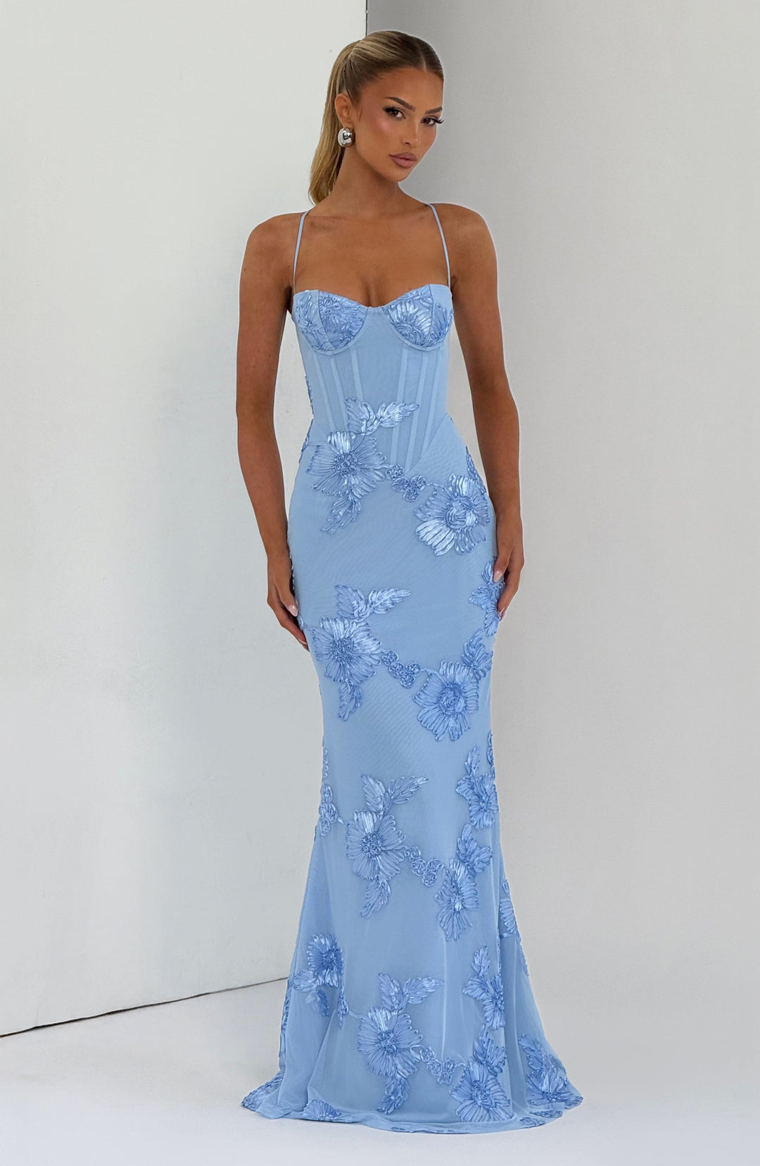 Rochie maxi damă fără mâneci cu decolteu în formă de inimă | Croială mulată