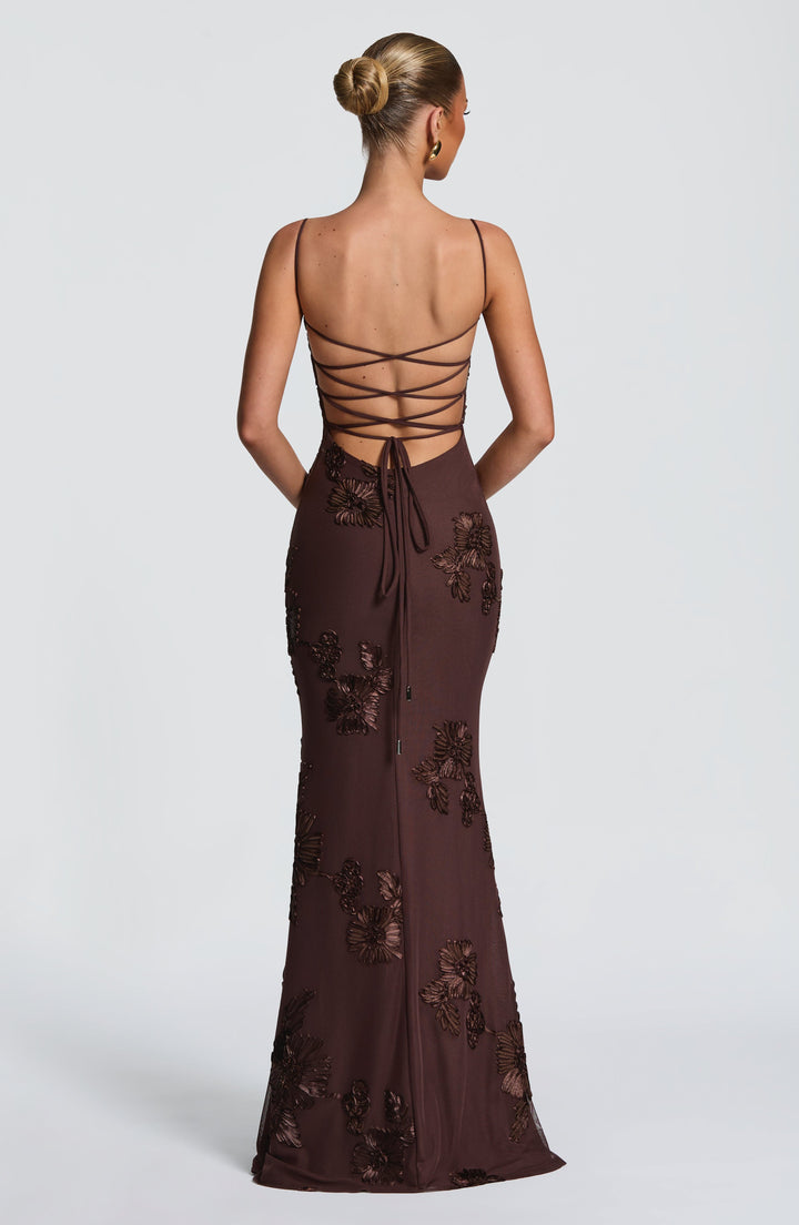 Rochie maxi damă fără mâneci cu decolteu în formă de inimă | Croială mulată