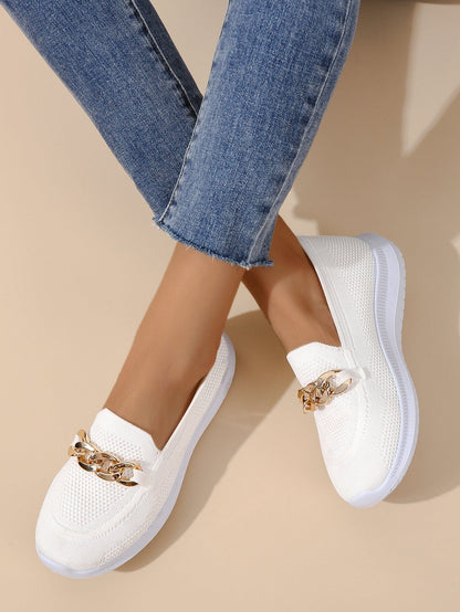 Mocassins en maille pour femme à enfiler | Décontracté